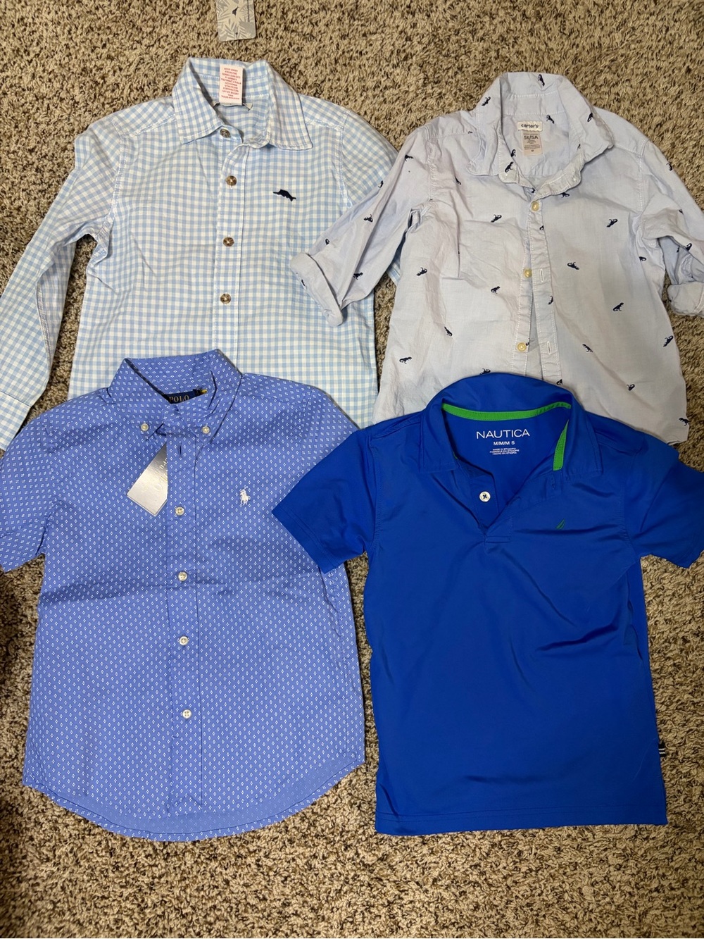 BUNDLE of Boys Tops polos button downs